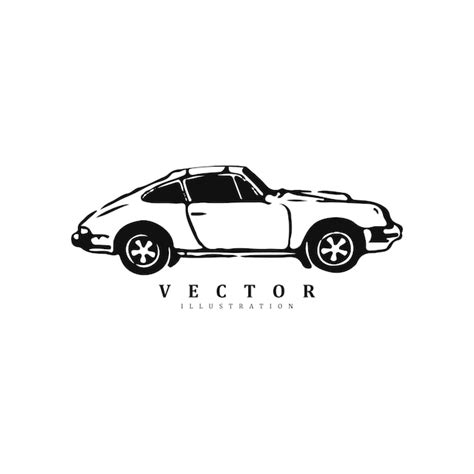 Premium Vector Abstract Vintage Classic Muscle Car Logo Design Vector