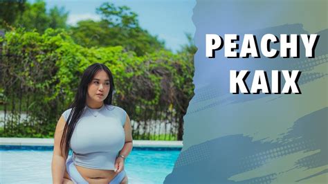 Peachy Kaix Glamorous Plus Size Curvy Fashion Model Biography Wiki