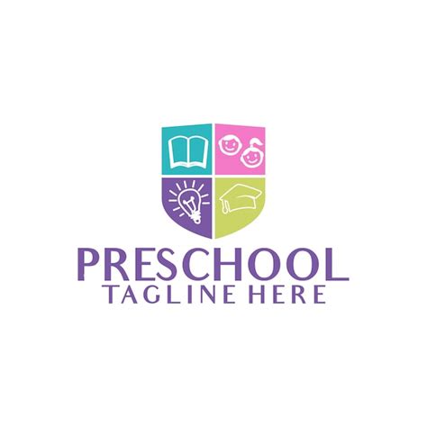 Premium Vector | Preschool logo