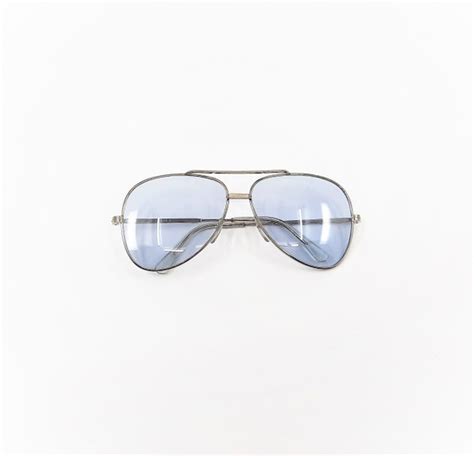 1970 80s Oversized Aviator Sunglasses Vintage Silver Gem