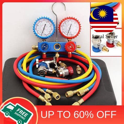 Car Air Conditioning Pressure Manifold Gauge Hose Kit For R A R R