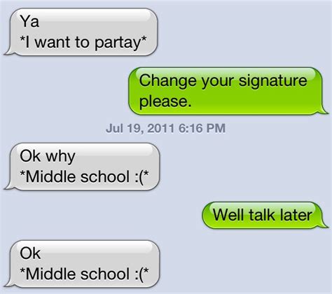 Text Signatures: The Tween Thing To Do | My Crazy Good Life