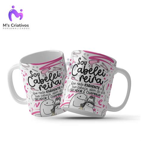 Caneca Personalizada Profiss Es Flork Cabelereira Elo