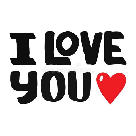 I Love You Vector Text Stock Vector Illustration Of Lettering 79179012