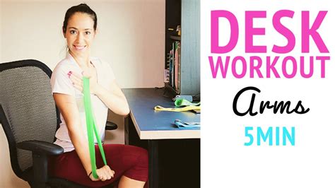 Quick Arm Workout At Your Desk With Mini Resistance Bands Workout At