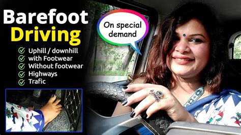 Barefoot Driving Vlog ️ How To Drive Car Barefoot Barefoot Car Learn Driving For