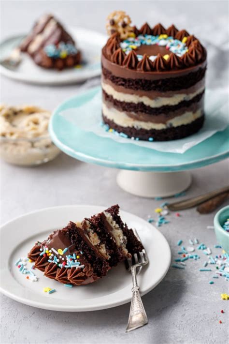 Mini Chocolate Cookie Dough Naked Layer Cakes Love And Olive Oil