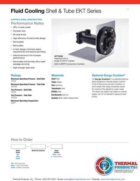 EKT Series Thermal Products