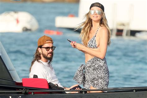 Heidi Klum Takes Bikini Break With Husband Tom Kaulitz In Sardinia