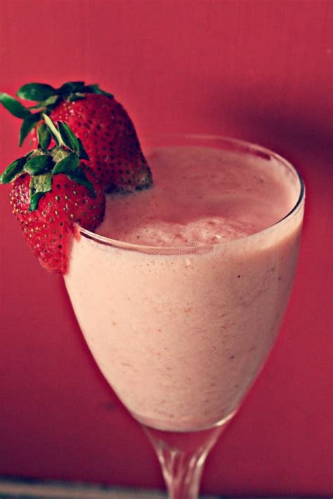 Yummy Strawberry Shake Stock Photo Image Of Delicious 125227964