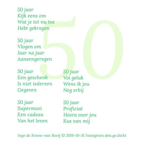 Gedicht Verjaardag Vrouw 50 Jaar