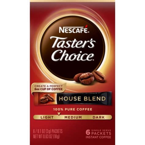 NescafÉ Tasters Choice House Blend Medium Light Roast Instant Coffee