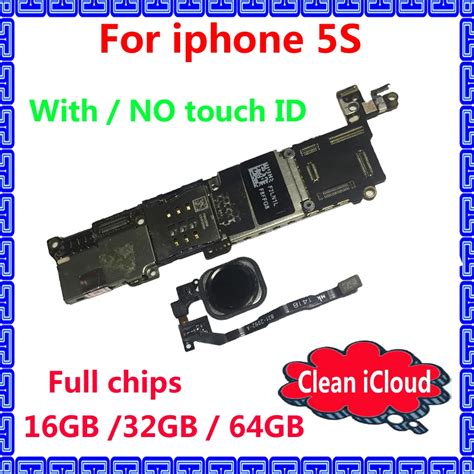 Original IOS System Logic Board For Iphone 5S Motherboard With NO