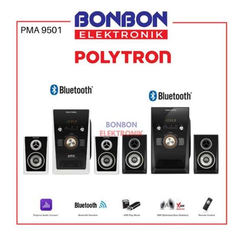 Jual Polytron Speaker Bluetooth Pma Pma Hitam Hitam Di