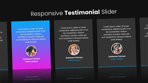 Responsive Testimonial Slider Using Html Css And Javascript Hot Sex