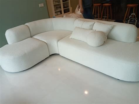 L Shape Curved Sofa Furniture And Home Living Furniture Sofas On Carousell