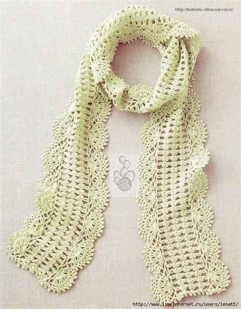 Crochet scarf pattern with shell border ⋆ Crochet Kingdom