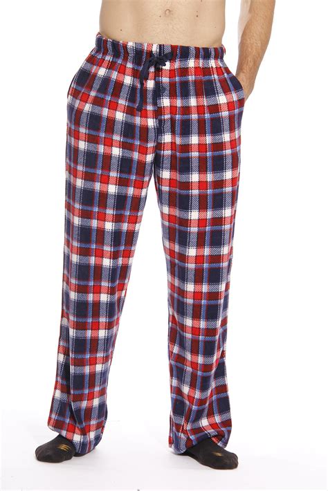 Followme Microfleece Mens Buffalo Plaid Pajama Pants With Pockets