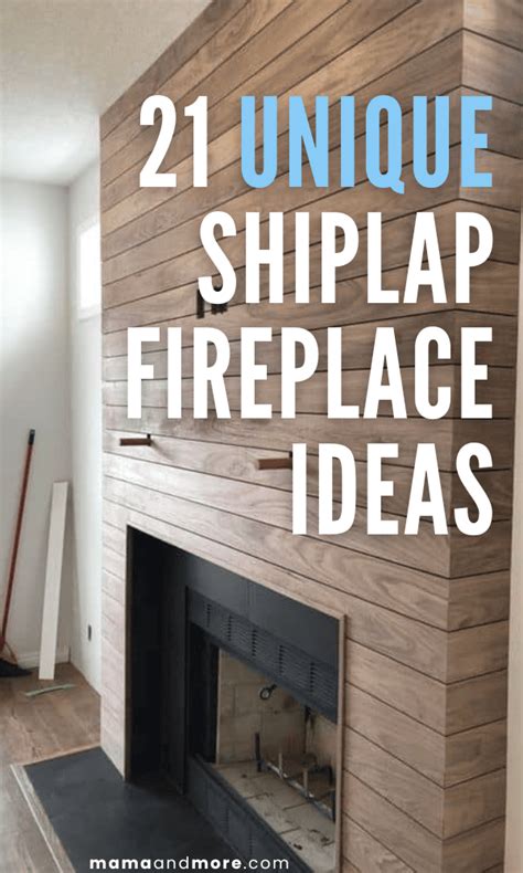 21 Unique Modern Shiplap Fireplace Ideas To Make Your Own Artofit