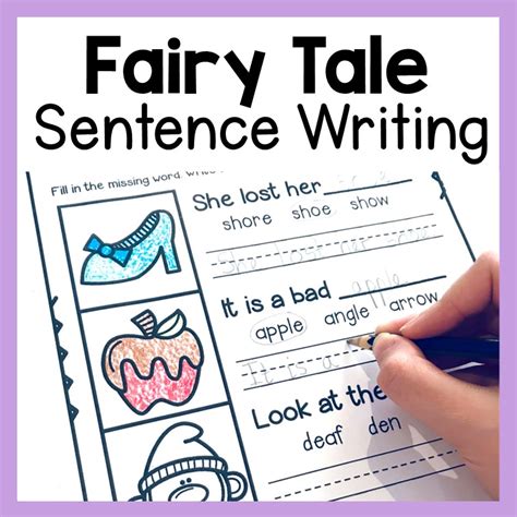 Fairy Tale Sentence Writing Worksheets Writing Simple Sentences