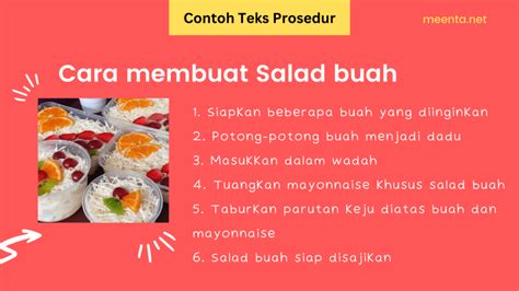 Contoh Teks Prosedur Sederhana Dan Lengkap Meenta