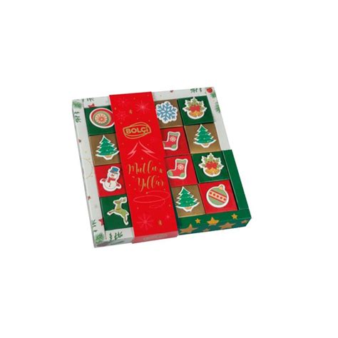 Премиальные конфеты BOLCi "Christmas" Green BOX из молочного шоколада с ...