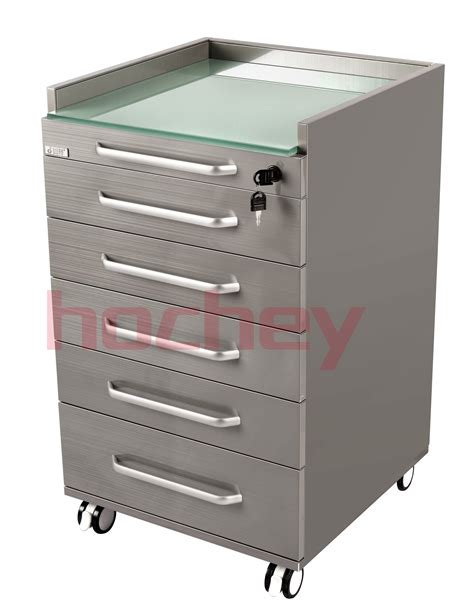 Hochey Medical Dental Clinic Mobile Cabinet With Drawers For Hospital