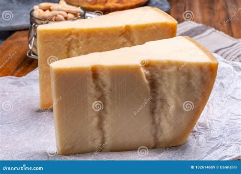 Big Wedges Of Parmigiano Reggiano Parmesan Hard Italian Cheese Made