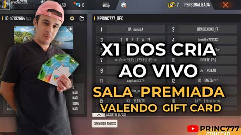 4X4 AO VIVO SALA PREMIADA VALENDO GIFT CARD DE 30 X1 DOS CRIA AO