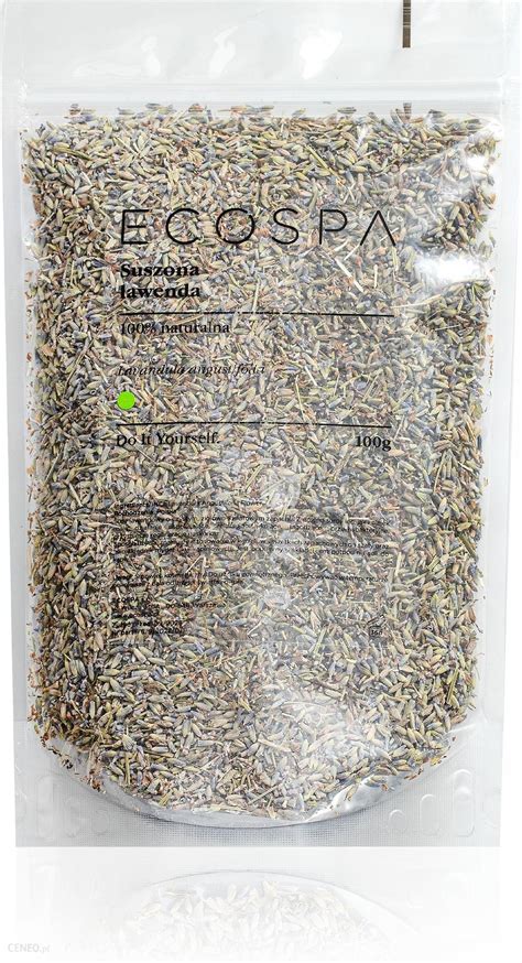 Ecospa Naturalna Lawenda Suszona Susz Kwiat Lawendy Polska 100 G