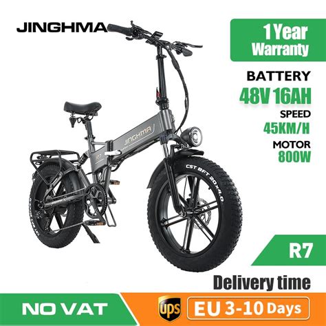 Jinghma Elektrische Fietsen 20 Inch 800W 48v16ah Volwassenen Stad Weg E