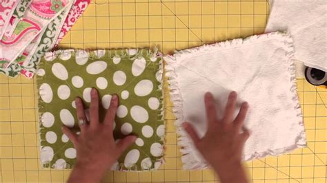 How To Prep And Cut Squares For A Rag Quilt Youtube