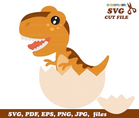 INSTANT Download. Baby Dinosaur in Egg Svg Cut Files. | Etsy Australia