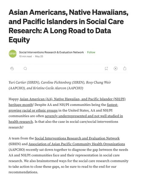 Asian Americans Native Hawaiians And Pacific Islanders In Social Care