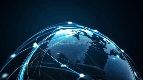 global network connection symbolizing worldwide connectivity internet