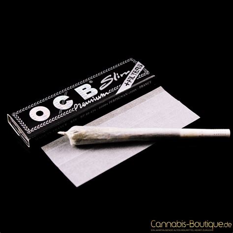 OCB Slim Premium Paper King Size Mit Filtertips Cannabis Boutique