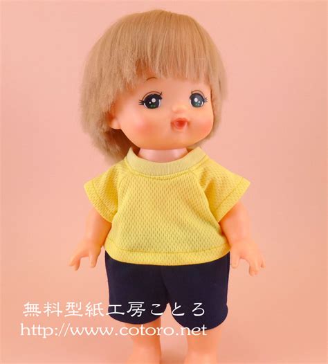 作り方☆「Tシャツ」メルちゃん・はなちゃん等のお人形に | 無料型紙工房ことろ