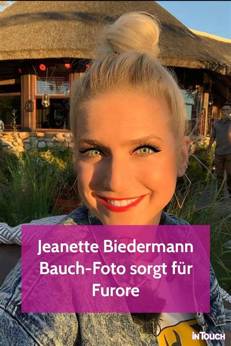 Jeanette Biedermann DIESES Bauch Foto sorgt für Begeisterung stars