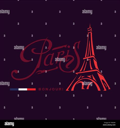 Vector Image Of The Eiffel Tower The Main Symbol Of Paris