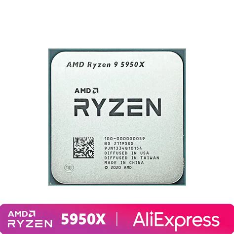 Процессор AMD R9 5950X, процессор Ryzen 9 5950X, разъем AM4, новый, но ...
