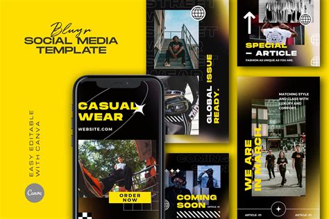 BLYUR Hype Instagram Template