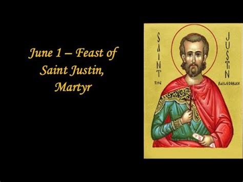 June Feast Of St Justin Martyr Prayer To St Justin Youtube