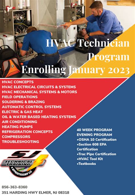 Hvac Training Classes South Jersey Sj Technical Training