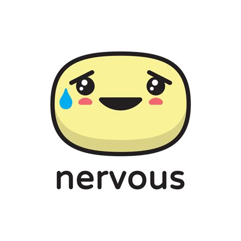 Nervous Emoji Royalty Free Stock SVG Vector and Clip Art