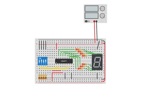 Circuit Design Decodificador De 7segmentos Tinkercad