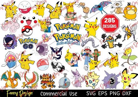 Pokemon Svg Pokemon Png Pokemon Dxf Pokemon Cricut Pikachu Svg Pikachu