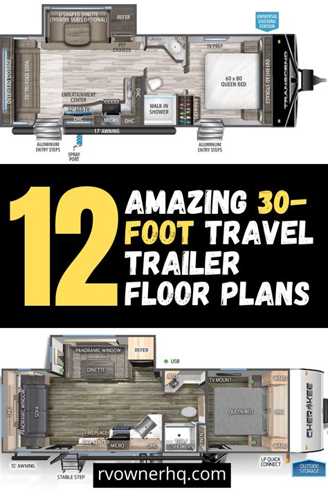 30-Foot Travel Trailer Floor Plans