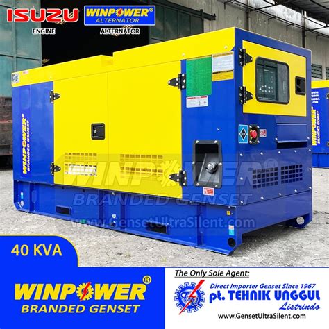 Genset Isuzu 40 Kva Silent Winpower Wp44ij L Jual Genset Jakarta