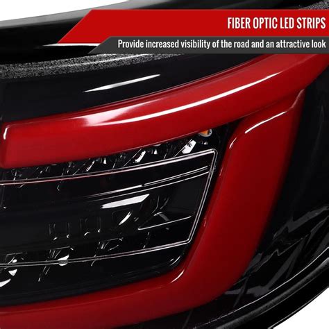 Spec D Lt Wrx Bkled Sq Tm Gloss Black Sequential Fiber Optic Led