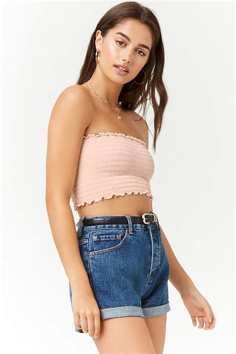 Crop Top Fruncido Mujer Blusas 2000265545 Forever 21 Eu Español